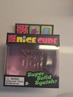 NeeDoh Nice Cube - Purple Super Solid Squish Toy